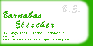 barnabas elischer business card